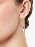 Jools by Jenny Brown diamond tip drop earrings silver - British product