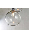 nkuku Ziva glass cluster pendant light, recycled glass, handmade - British product