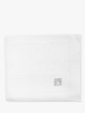 The Little Tailor knit stripe blanket in white, imported from the UK