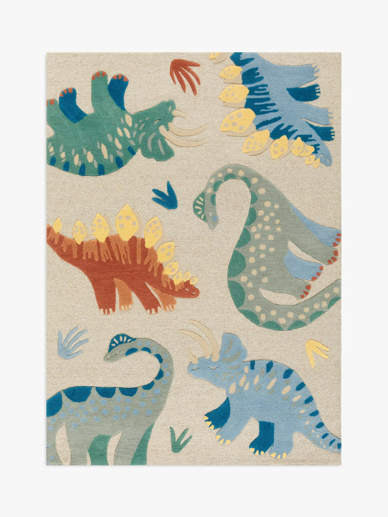 John Lewis dinosaur wool rug 170x120cm, imported from the UK