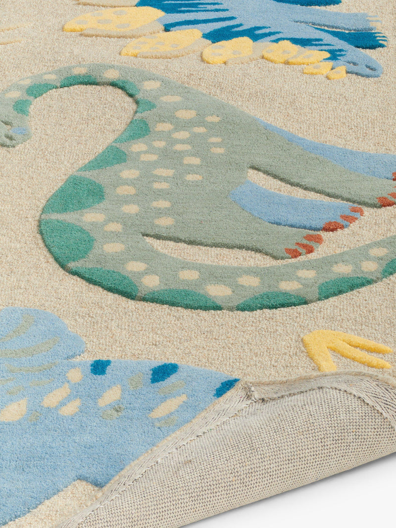 John Lewis dinosaur wool rug 170x120cm, imported from the UK