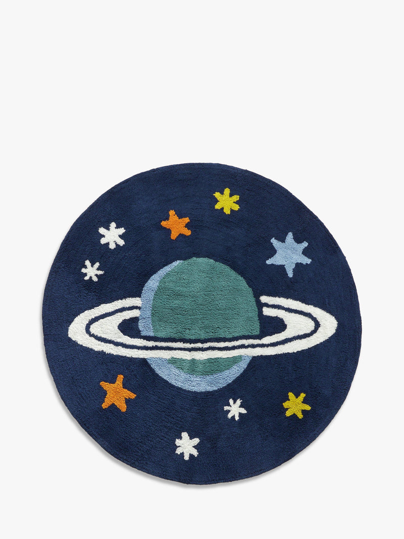 John Lewis Outer Space Saturn cotton rug 100cm diameter, UK version