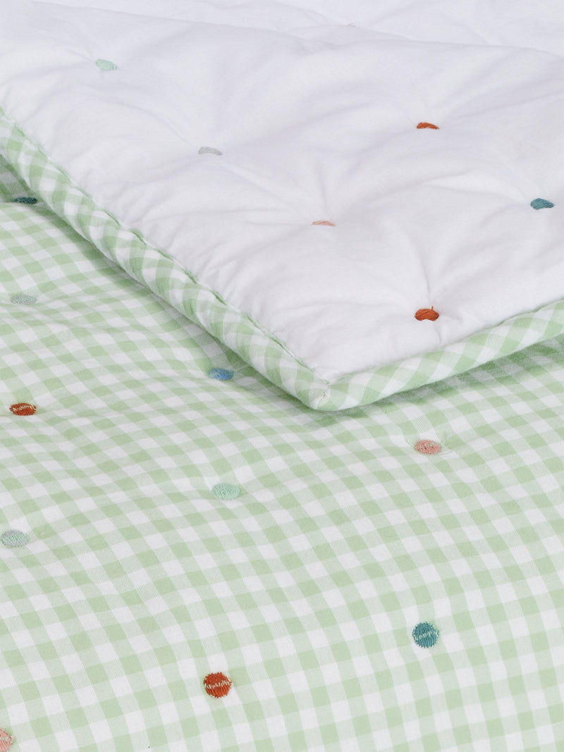 John Lewis gingham stitch quilted bedspread, UK version