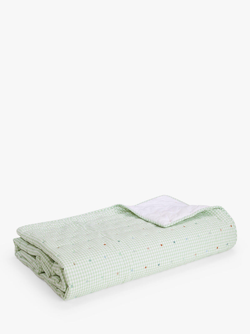 John Lewis gingham stitch quilted bedspread, UK version