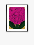 John Lewis framed print November Flower Pink/Multi 80x60cm - British product