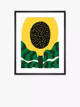 John Lewis John Lewis Eija Vehvilainen August Flower Yellow/Multi Framed Print 80 x 60cm- Buy online at McGrocer