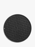 John Lewis round silicone trivet black 20.5cm, imported from the UK