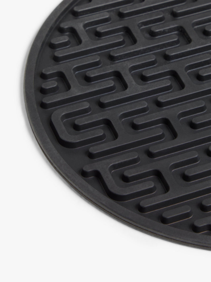 John Lewis round silicone trivet black 20.5cm, imported from the UK