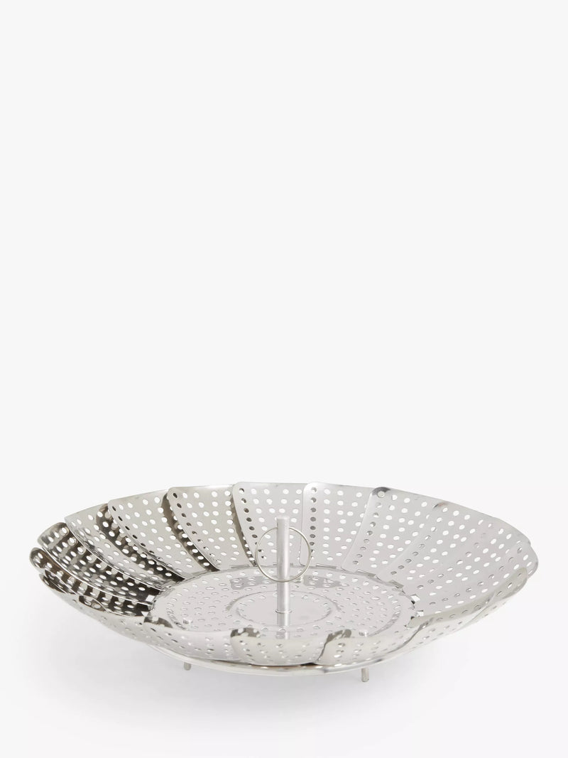John Lewis collapsible stainless steel steamer basket 24cm, UK version