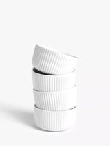 John Lewis John Lewis Porcelain Ramekins Set of 4 White- Buy online at McGrocer