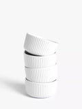 John Lewis white porcelain ramekins set of 4 (British brand)