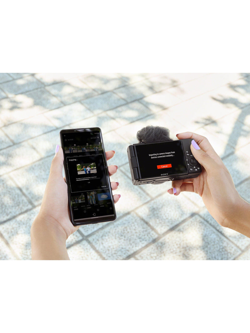 Sony ZV-1F compact vlogging camera with 20mm lens, imported from the UK