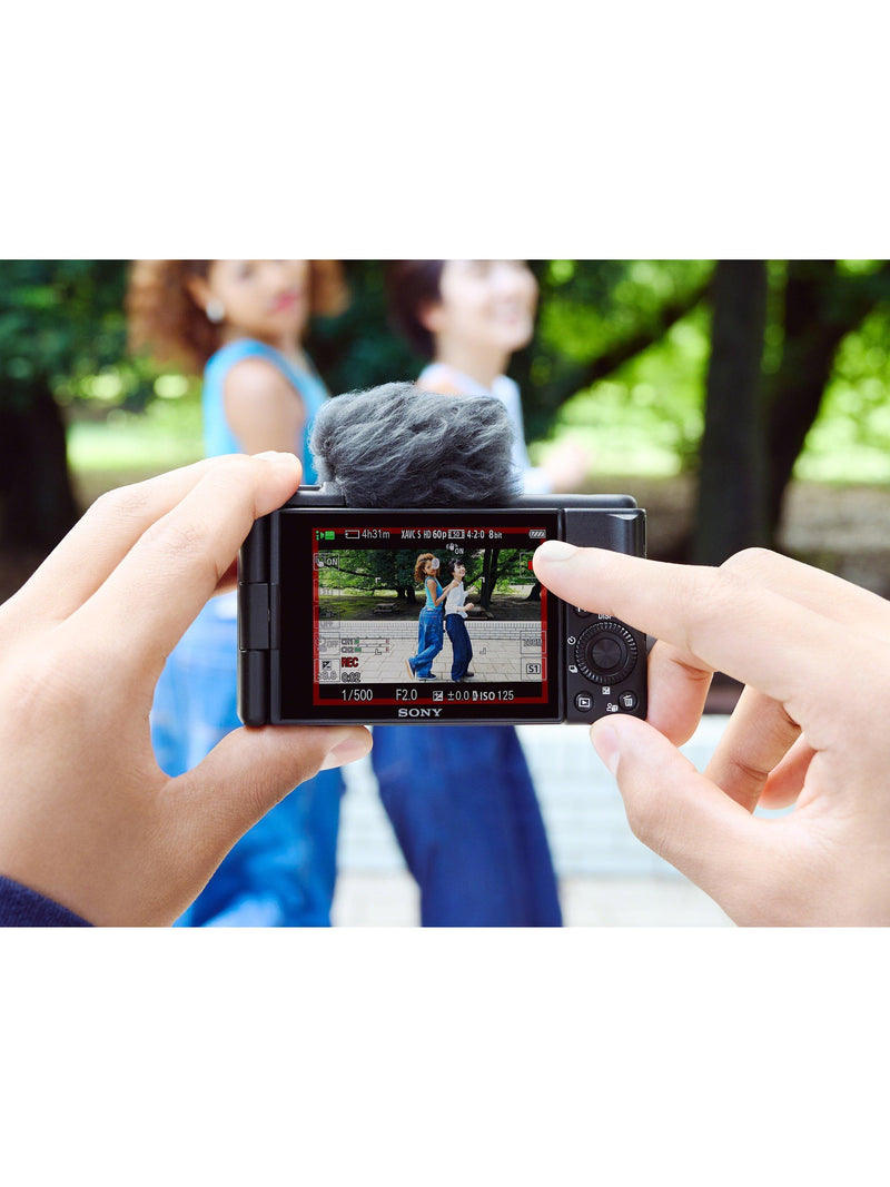 Sony ZV-1F compact vlogging camera with 20mm lens, imported from the UK