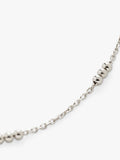 Monica Vinader triple bead choker necklace sterling silver, imported from the UK