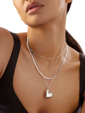 Monica Vinader triple bead choker necklace sterling silver, imported from the UK