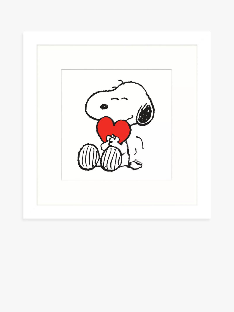 John Lewis Peanuts Snoopy print White Red 32cm, imported from the UK