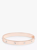 Jon Richard crystal bangle rose gold, UK version