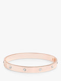 Jon Richard crystal bangle rose gold, UK version
