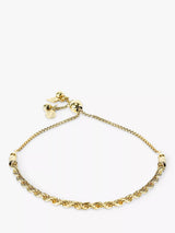 John Lewis LARNAUTI Rope Chain Friendship Bracelet, Gold 23cm- Buy online at McGrocer