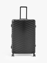 John Lewis John Lewis Como Zipless 4-Wheel Large Suitcase, 95L, Black- Buy online at McGrocer