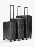 John Lewis Como 4-wheel suitcase 95L black - British product