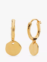 John Lewis Monica Vinader Siren Muse Disc Mini Huggie Earrings- Buy online at McGrocer