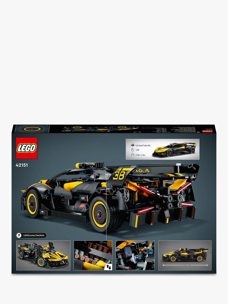 LEGO Bugatti Bolide model car building set 905 pieces, UK version