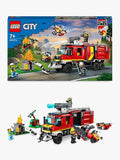 Fire Command Unit Toy Set with Fire Engine and Drones 502 Pieces