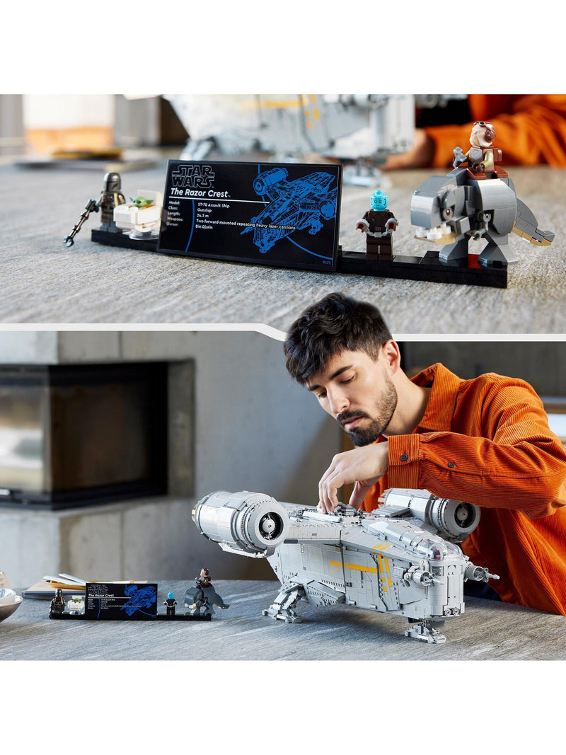 LEGO Star Wars Razor Crest Ultimate Collector Series building set with minifigures, UK version