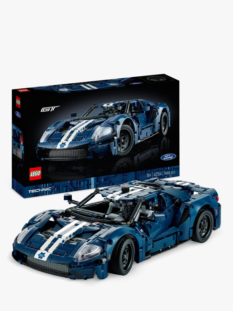 LEGO Technic 2022 Ford GT car model building set 1466-piece, UK version
