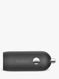 Belkin 20W USB-C PD car charger 54x20mm, imported from the UK