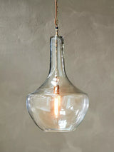 John Lewis Nkuku Agataria Glass Large Pendant Light, Clear- Buy online at McGrocer