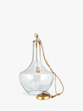Nkuku Agataria clear recycled glass pendant light, imported from the UK