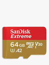 John Lewis SanDisk Extreme UHS-I Class 10 MicroSD Memory Card 64GB- Buy online at McGrocer