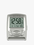 Acctim Vista travel alarm clock in silver, imported from the UK