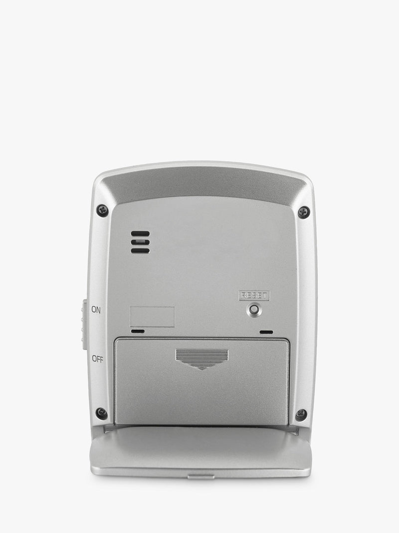 Acctim Vista travel alarm clock in silver, imported from the UK