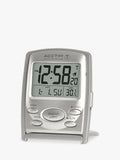 Acctim Vista travel alarm clock in silver, imported from the UK