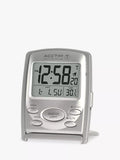 Acctim Vista travel alarm clock in silver, imported from the UK