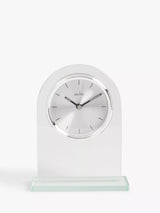John Lewis Acctim Ledburn Clear/Silver Mantel Clock, H17cm- Buy online at McGrocer