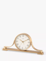 John Lewis Acctim Wardley Napoleon Roman Numeral Mantel & Alarm Clock, Gold- Buy online at McGrocer