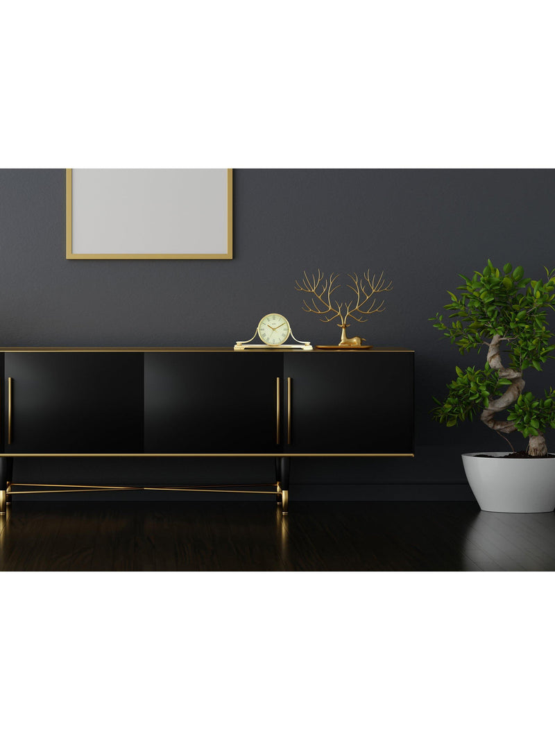 Acctim Wardley mantel clock gold, imported from the UK