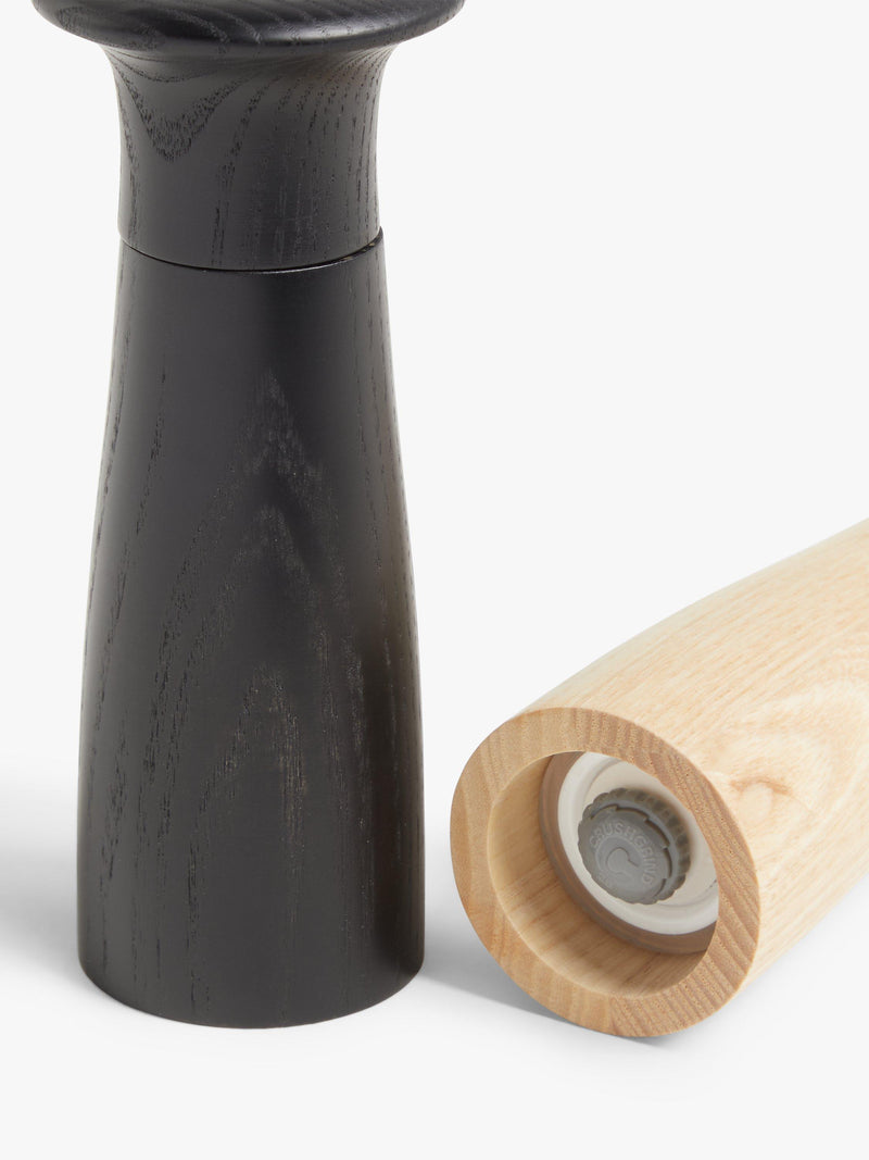 John Lewis Leckford salt pepper mills ash wood FSC - British product