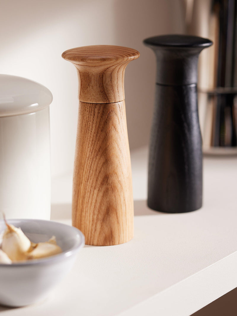 John Lewis Leckford salt pepper mills ash wood FSC - British product