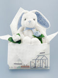 Babyblooms personalised bunny gift set with rosebud socks, UK version