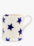 Emma Bridgewater Blue Star Half Pint Mug Cream/Blue 300ml - British product