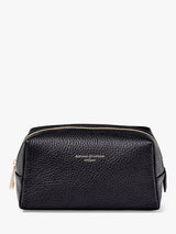John Lewis Aspinal of London Medium Pebble Leather Makeup Bag- Buy online at McGrocer