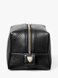 Aspinal of London medium pebble leather makeup bag, UK version