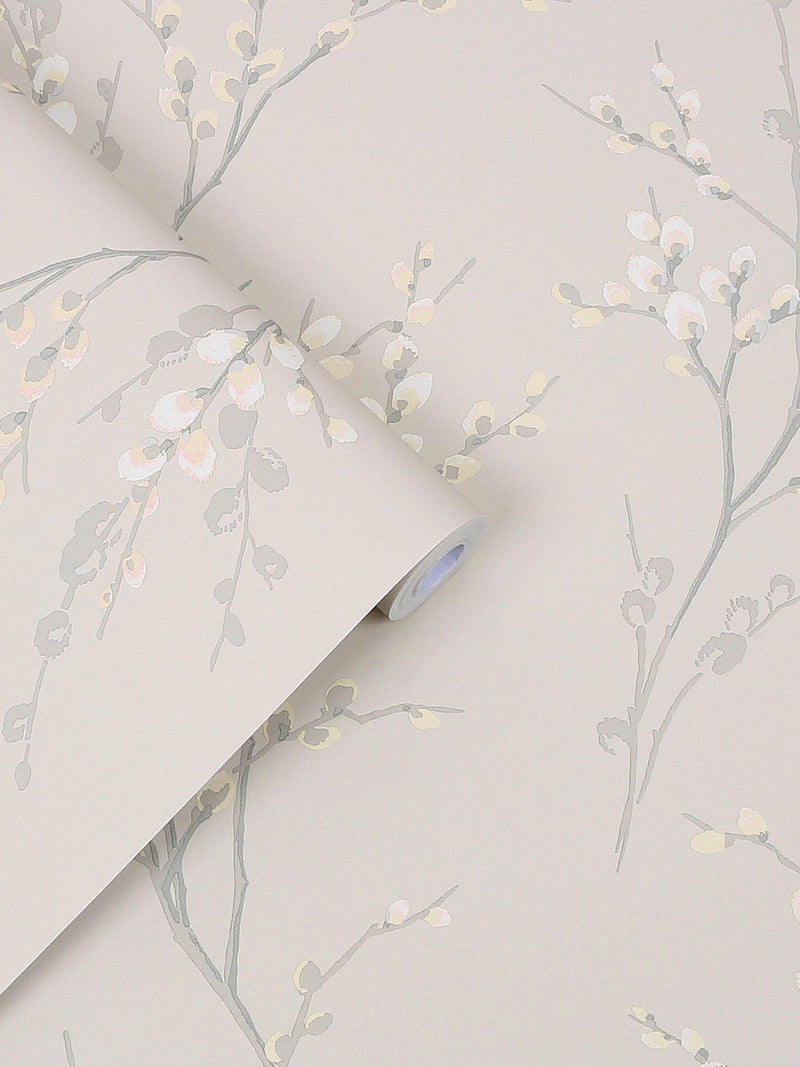 Laura Ashley Pussy Willow floral design wallpaper, UK version