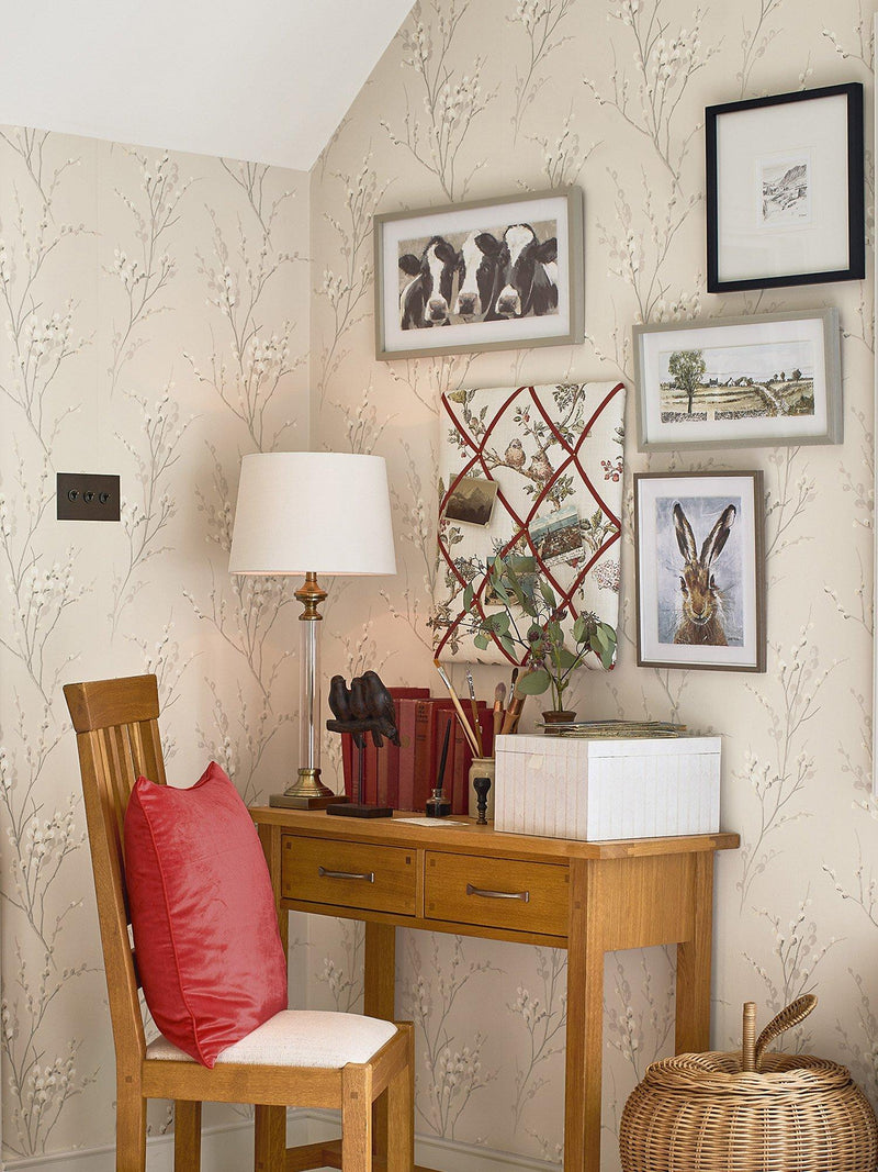 Laura Ashley Pussy Willow floral design wallpaper, UK version
