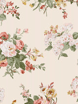 John Lewis Vintage Floral Wallpaper with Roses and Strawberries for Classic Country Charm- Buy online at McGrocer